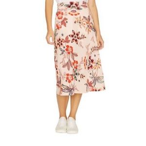 Sanctuary Pink Floral Midi Skirt